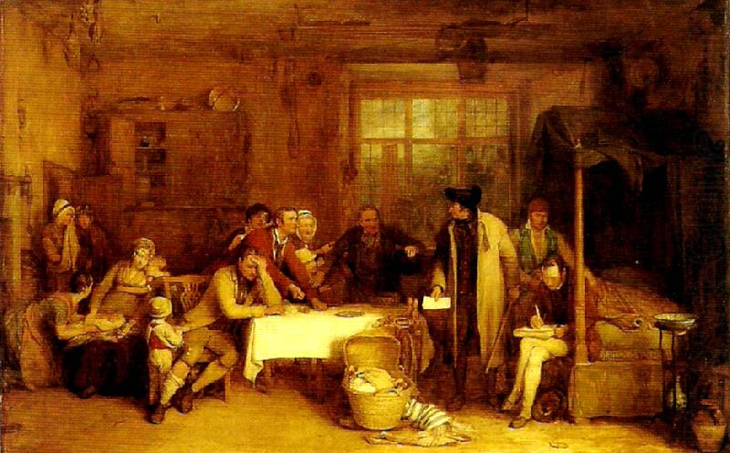 Sir David Wilkie distraining for rent china oil painting image